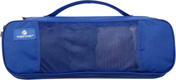 Pack-It Tube Cube - Small Packing Cube for Suitcases with Two-Way Zipper, Quick-Grab Handle, and Mesh Top for Visibility and Breathability, Blue Sea - Image 2