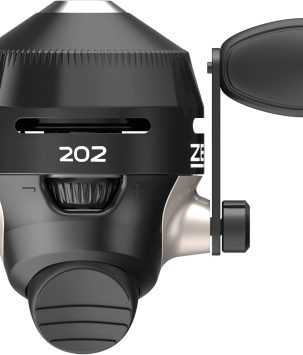 Zebco 202 Spincast Fishing Reel, Right-Hand Retrieve, Durable All-Metal Gears, Stainless Steel Pick-up Pin, Pre-Spooled with 10-Pound Zebco Fishing Line,